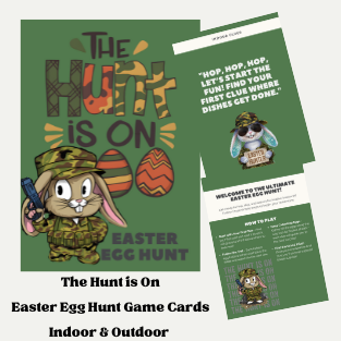 Army Camo Bunny Easter Egg Hunting Bundle