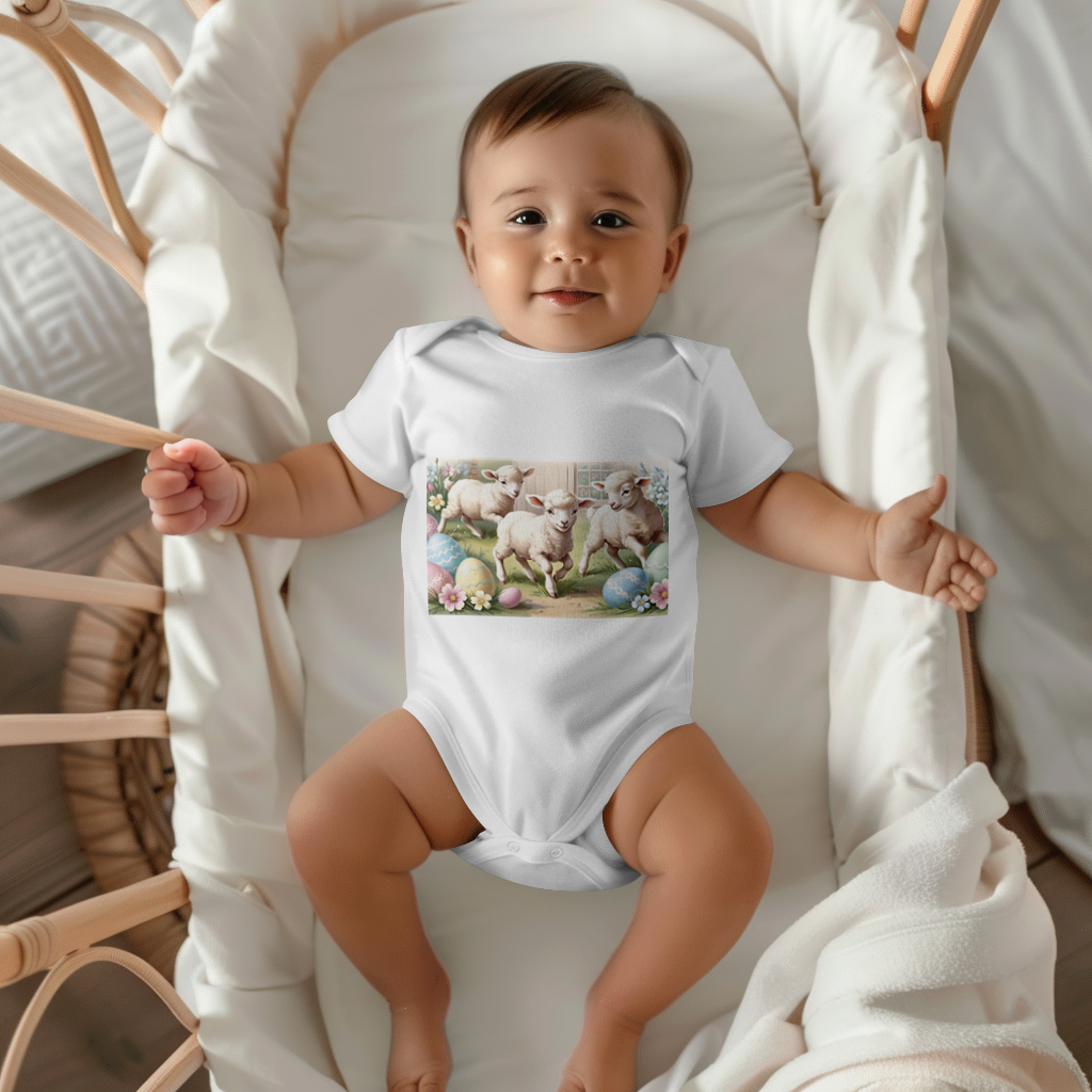 Cute Little Easter Lamb Cliparts