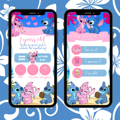 Stich & Angel Interactive Invitation