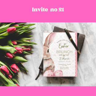 Little pink bunny digital bundle kit, bookmarks, clipart and custom invites