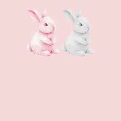 Little pink easter bunny digital coloring book 12 pages