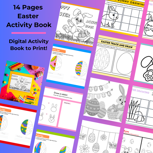 Easter Digital Activity Book 14 Pages