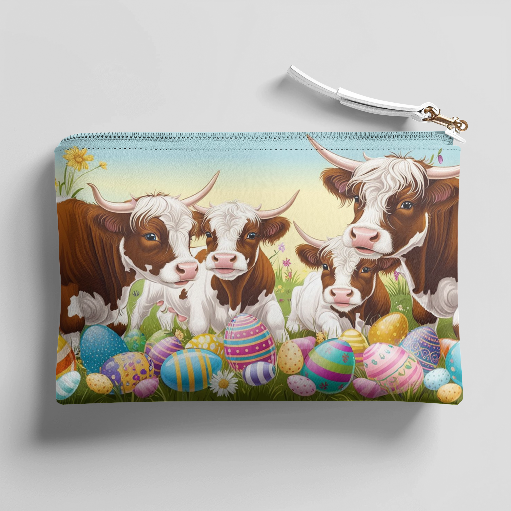 Easter Highland Cow Clip Art